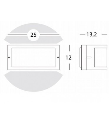 Sovil Wandlicht Umbe corten 1XE27 Wantinstallation IP44 473/36