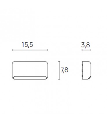 Sovil LED-Einbaulicht für Außenbereich 3W 4000K grau 99224/16