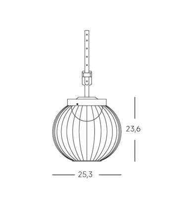 Sovil CAGE Deckenlampe 20W LED 4000K Farbe Schwarz 99506/06