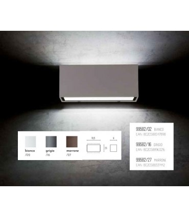 Sovil LED-Wandlicht BOX 12W 4000K anthrazitfarben 99582/16