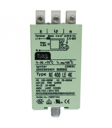 TCI elektronischer Anzünder Leistung HS/HI 100-400/70-400W 183040EI