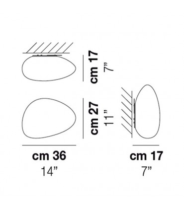 Vistosi Deckenleuchte NEOCHIC Klein E27 weiß PLNEOCHBCBC