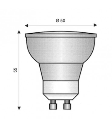 Wimex dichroitische Halogenlampe GU10 50W 30° 230V 4201282S