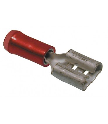 BM Flachstecker mit Antivibrations-Hülse aus Kupfer und PVC-Isolation 1.5mm Durchmesser: 4 100 Stk.