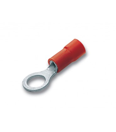 BM Quetschkabelschuhe Ringform mit PVC-Isolation 2,5MM Durchmesser: 6 100 Stk.