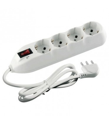 Steckdosenleiste Bticino Poker 4 steckdosen der deutschen und der bypass 10/16A-schalter und salvafulmine 3680DBF