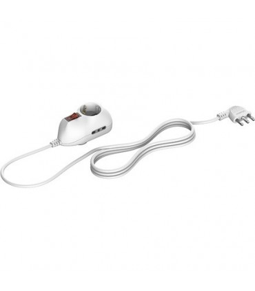 Steckdosenleiste Bticino mit Steckplatz 3 buchse deutschen und zwei steckdosen bypass 10/16A-schalter weiß 3693DB