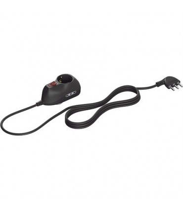 Steckdosenleiste Bticino mit Steckplatz 3 buchse deutschen und zwei steckdosen bypass 10/16A-schalter anthrazit 3693GB