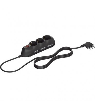 Steckdosenleiste Bticino mit Slot 9 stiche deutschen und 6 steckdosen bypass 10/16A-schalter anthrazit 3699GB