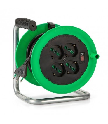 Fanton 20 m Kabeltrommel mit 4 Steckdosen und Schalter 146107
