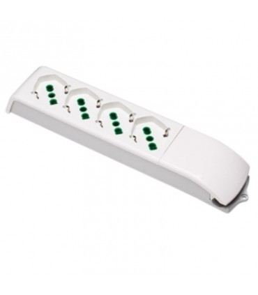 Fanton Steckdose mit 4 zweipoligen Schuko-Steckdosen ohne Kabel 410130