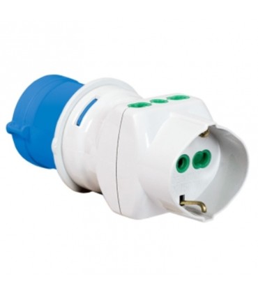 Fanton Industrieadapter mit Zweiweg-/Schuko- und CEE-Stecker 73090