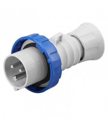 Gewiss mobiler Stecker 2P+E 16A IP67 blau 220V GW60026H