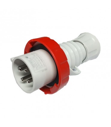Gewiss mobiler Stecker 3P+E 32A IP67 rot 380V GW60041H