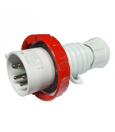 Gewiss mobiler Stecker 3P+E+N 32A IP67 rot 380V GW60042H