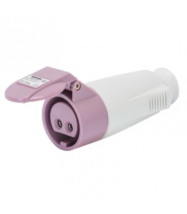 Gewiss mobile Steckdose 2P 16A IP44 violett 24V GW62064