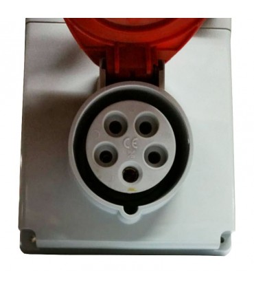 Steckdose mit Verriegelung Legrand Tempra 3P+N+E 3X16A+NT 400V IP44 057206