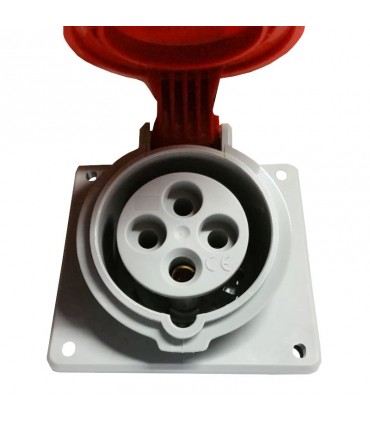 CEE Legrand Tempra Schräg-Einbausteckdose 3P+E 3X16A+E 555188