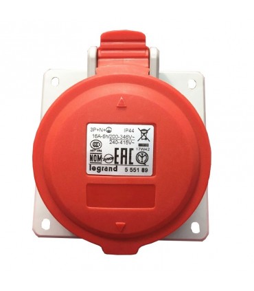 CEE Legrand Schrägsteckdose 3P+N+E 3X16A+NT 400V IP44 555189
