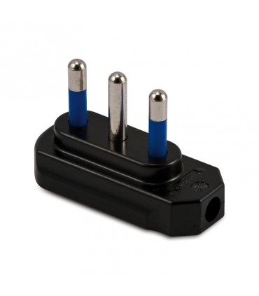 Master-Flachstecker 2x16A+E Farbe schwarz 05420