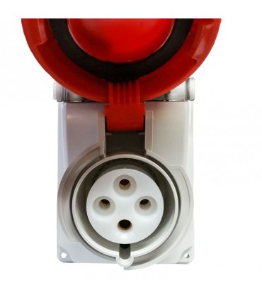 Palazzoli CEE-Industriesteckdose mit Verriegelung 3P+E 32A 400V IP67-Sicherung