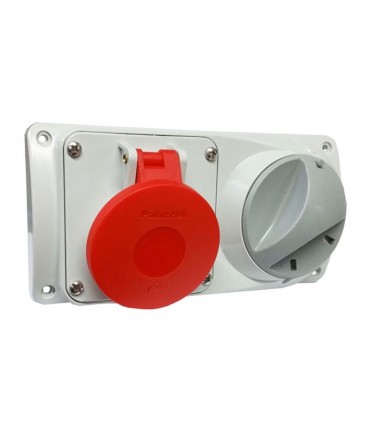 Palazzoli CEE-Industriesteckdose mit Verriegelung 3P+N+E 32A 400V IP44