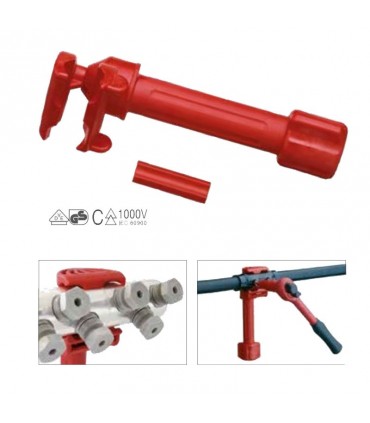 Isolierte Verschlussklemme für Intercable-Schraubverbinder 22013