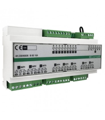 Comelit Simplehome Modul 9 Eingänge und 8 Ausgänge 16A auf DIN 20046606