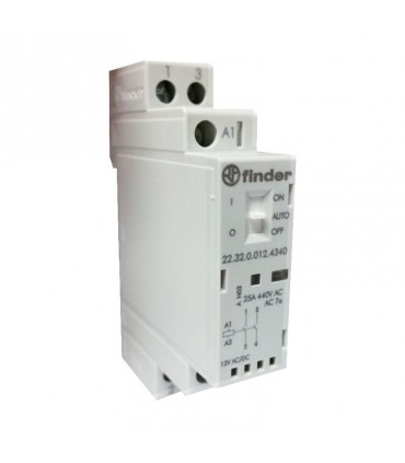 Modulares Schütz Finder 25A 2NO 12VAC/DC 1 Modul 223200124340