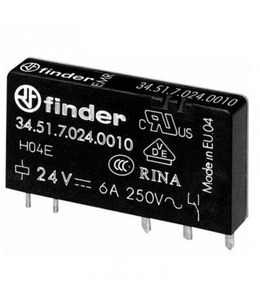 Elektromagnetische Schnittstelle Relais Finder 24V 6A 170mW 345170240010