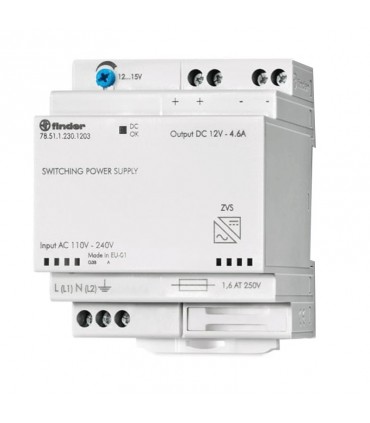 Finder Schaltnetzteil 12VDC 50W 4.2A modular 785112301203