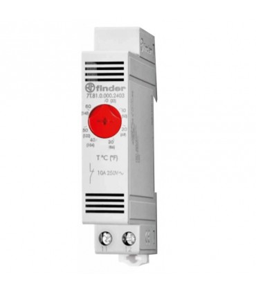 Finder analoger Thermostat für Heizungen 10A 250V 7T8100002403