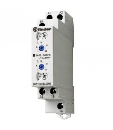 Finder modulares Zeitrelais Intermittierend 12 240Vac dc 809102400000