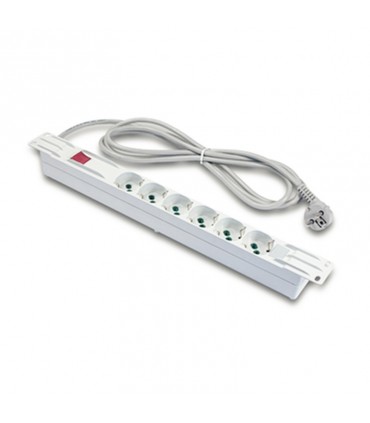 Symbolleiste power-Rack Fanton horizontale 6 Steckdosen und schalter 23201