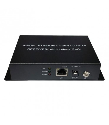 Urmet 100Mbps EOC Konverter 1 RJ45 Port und 4 BNC Ports 1093/836