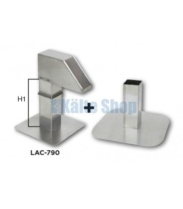 Dachdurchführung Alu mit höhenverstellbaren Unterbau 125x125mm H＝400mm