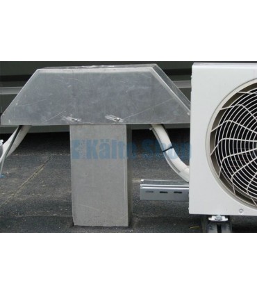 Dachdurchführung Alu Doppelauslass 200x200mm H＝600mm