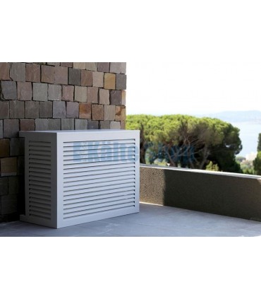 Verkleidung Außeneinheit L Alu RAL9010 950x1000x510-610