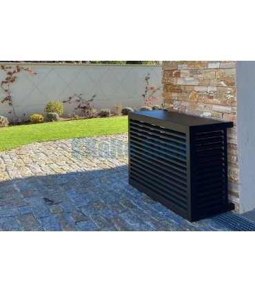 Verkleidung Außeneinheit S Alu RAL7016 680x900x450-550