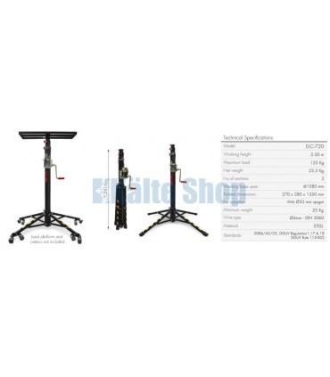 Montagelift 3,5m/125kg ELC-720 GUIL