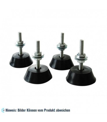 Fußdämpfer Satz aus 4 Stk. "M10" konisch 56x20 mm