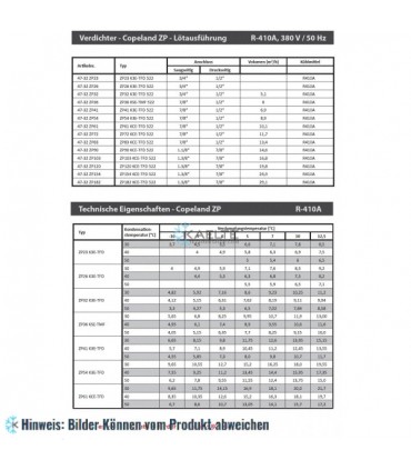 Kompressor Copeland Scroll, ZP36K5E TFD 522