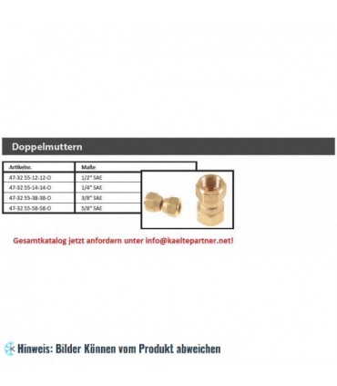 Doppelmutter 1/4" SAE