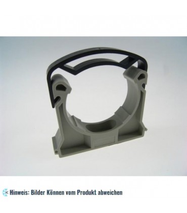 Schelle 110 mit Steigbügel grau, für Kunststoffrohre