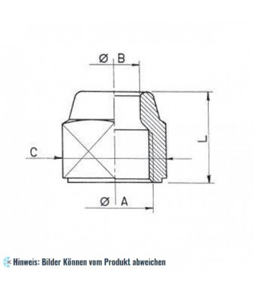 Bördelmutter / Überwurfmutter Gewinde 1"SAE Lochgröße 25,40 mm (1") WIGAM NS4-16