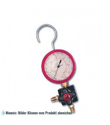 1-Wege Monteurhilfe mit ölgefüllten Druckmesser Ø60 Klasse 1 WIGAM W1HBL60/A6/4/K1