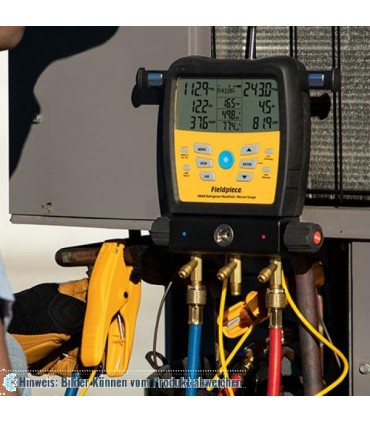 Drahtlose SMAN-Kältemittel-Monteurhilfe mit 3 Anschlüssen und Mikrometer-Messgerät SM380VINT FIELDPIECE