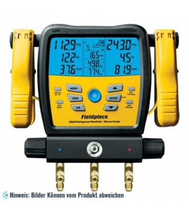 Drahtlose SMAN-Kältemittel-Monteurhilfe mit 3 Anschlüssen und Mikrometer-Messgerät SM380VINT FIELDPIECE