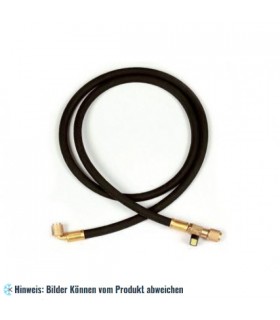 Füllschlauch "HD" 180cm mit Absperrventil, Anschlüsse gerade x 90° WIGAM V/HDSL/4-4/72