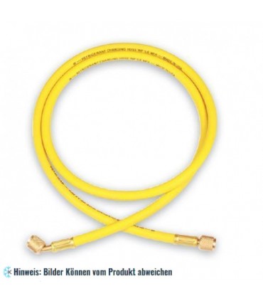 Füllschlauch "W" 180cm, Anschlüsse gerade x 45° mit Drücker WIGAM WSA/4-4/72